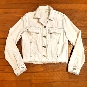 Zara white jean jacket